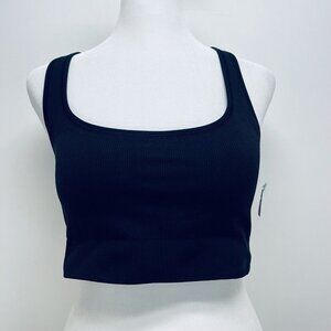 Athleta Top Sport Bra Size M Women’s Aurora Bra A-C Criss Cross Black New